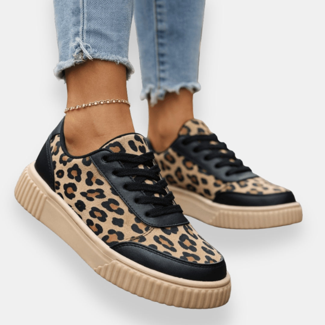 Kériane | Sneakers léopard plateforme