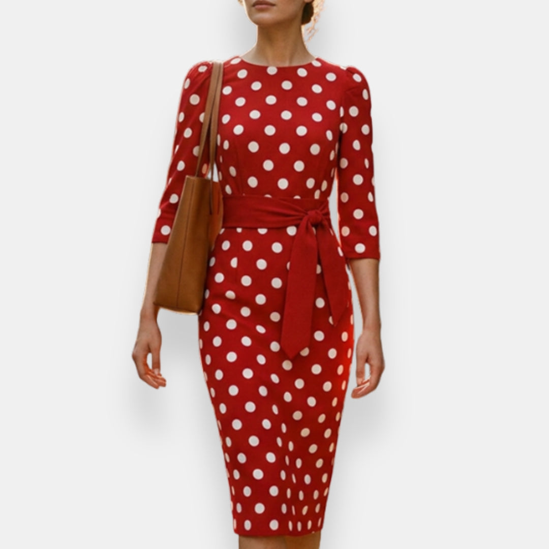 Folvarne | Robe Midi Pois Nouée