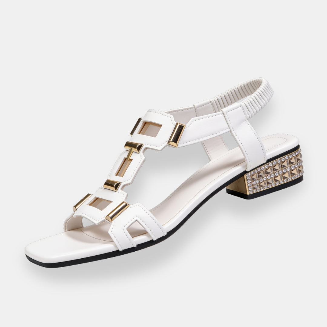 Ségolène | Sandales Talon Bijou