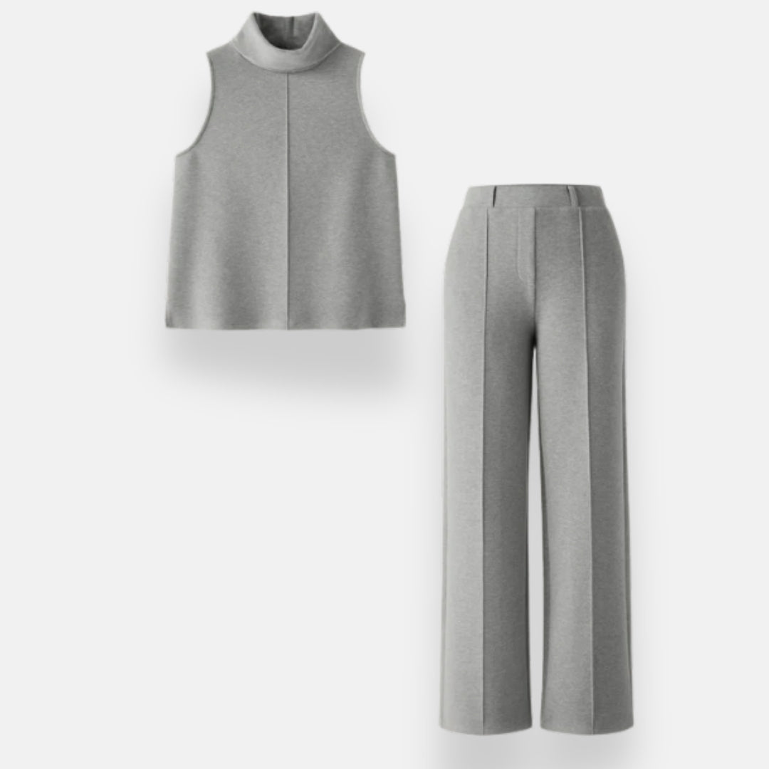 Hélia | Ensemble haut et pantalon large