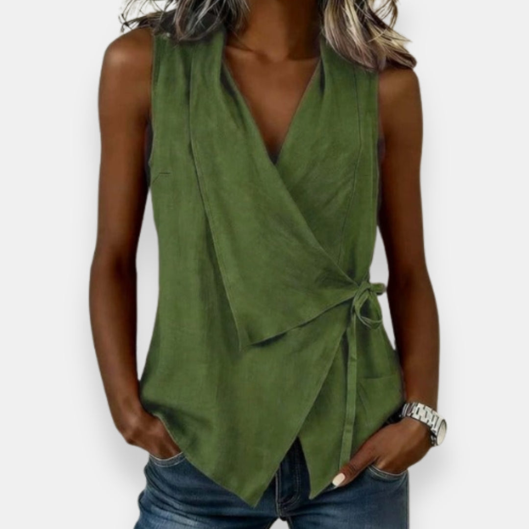 Félicie | Blouse Cache Cœur Nouée