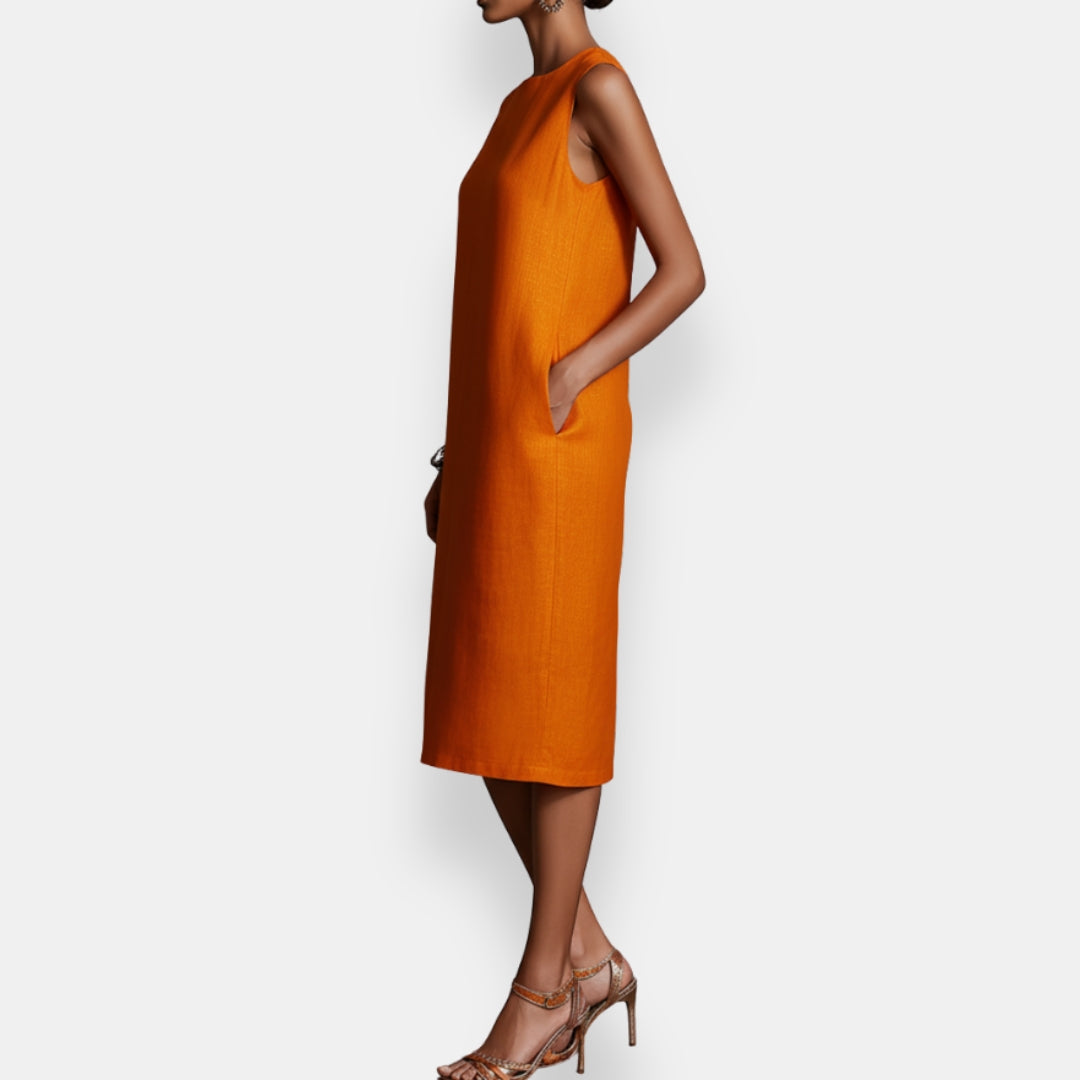 Yseule | Robe Droite Sans-Manches