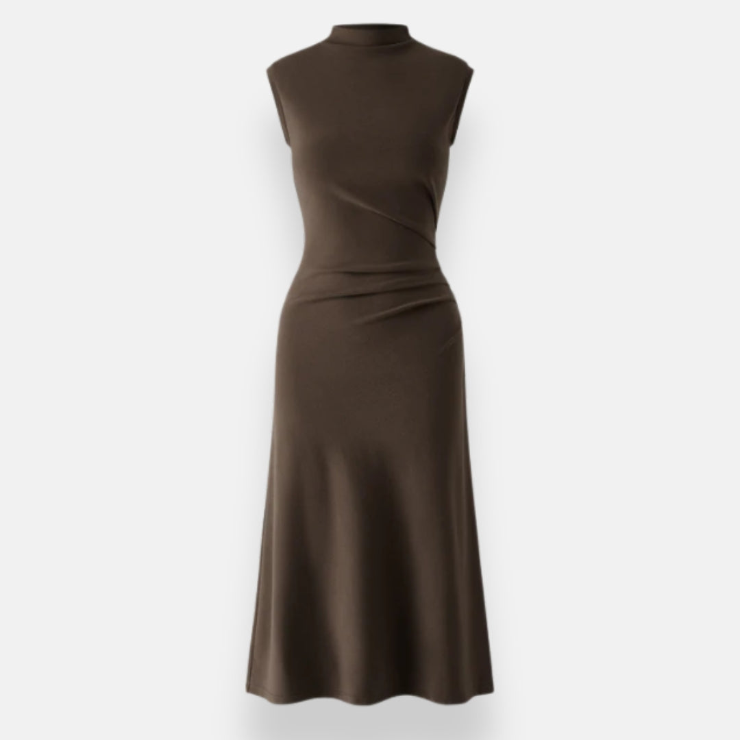 Ivana | Robe élégante à col montant