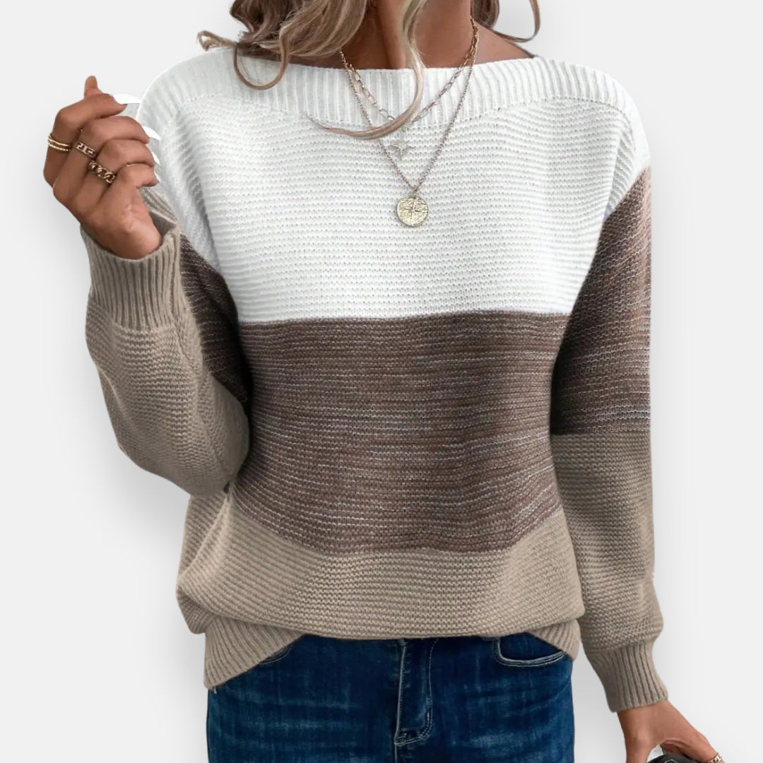 Brivion | Pull bicolore décontracté