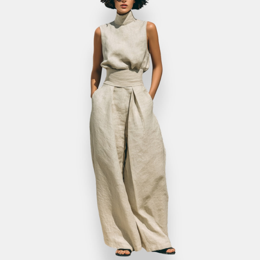 Féorwine | Tailleur pantalon col montant