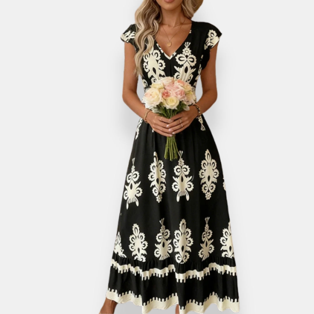 Servanne | Robe Imprimé Ornemental