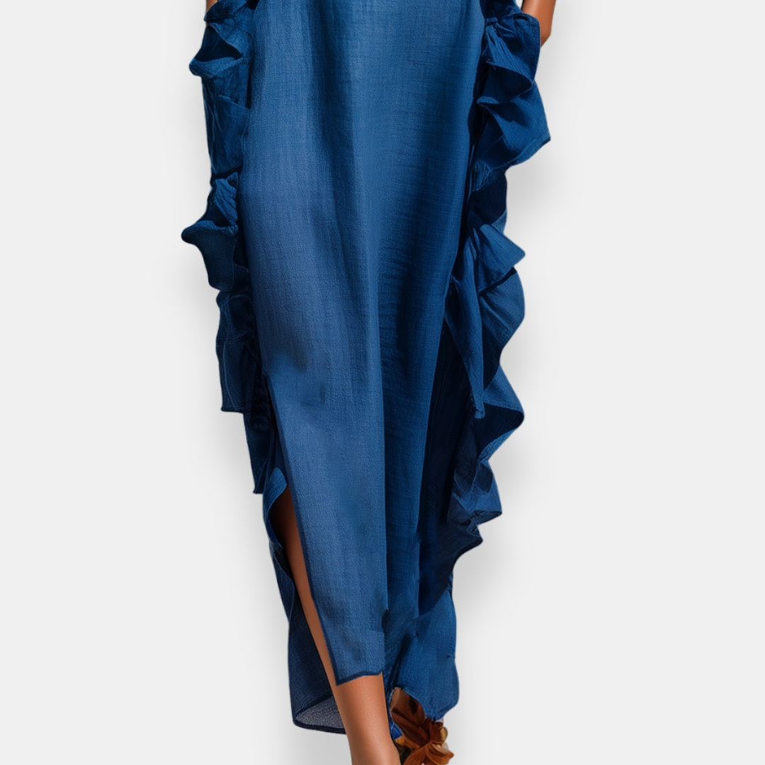 Tarvine | Robe longue à volants