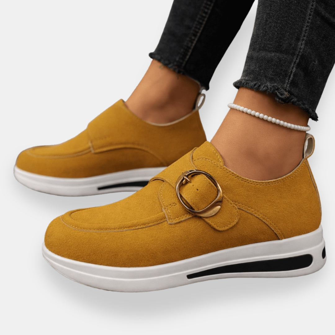 Périnelle | Mocassins compensés boucle dorée