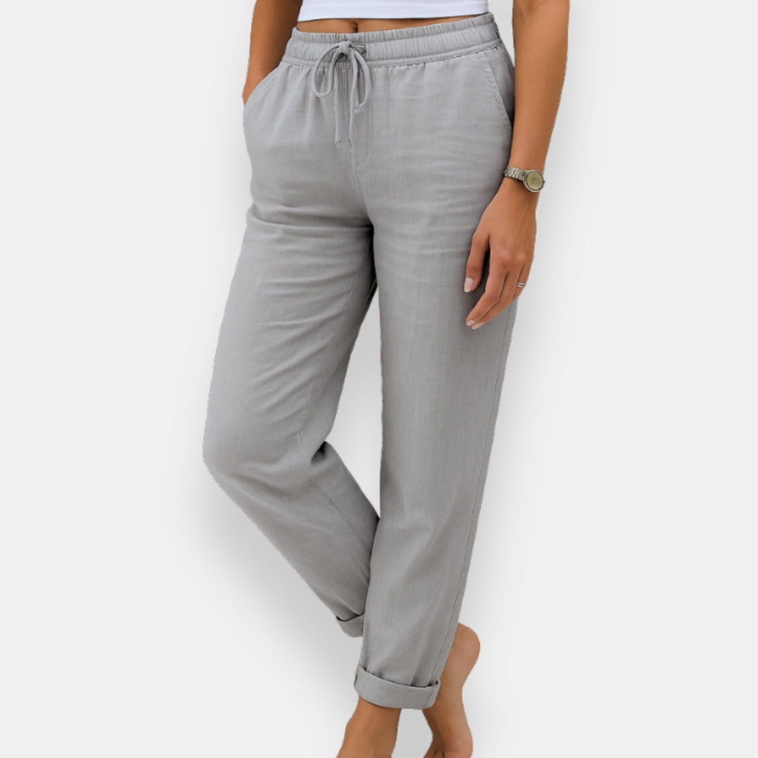 Talina | Pantalon Lin Cordon