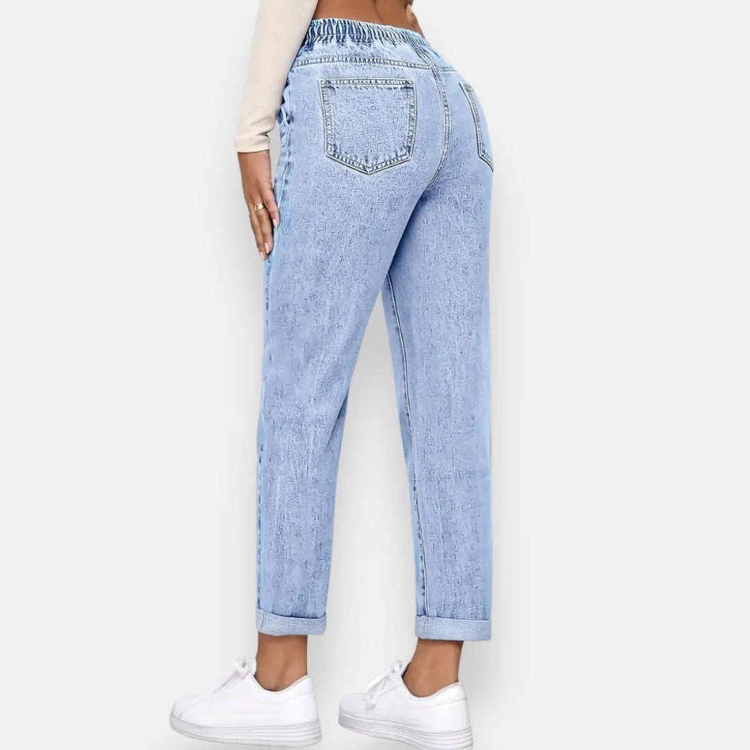 Brevarde | Jean taille élastique à cordon