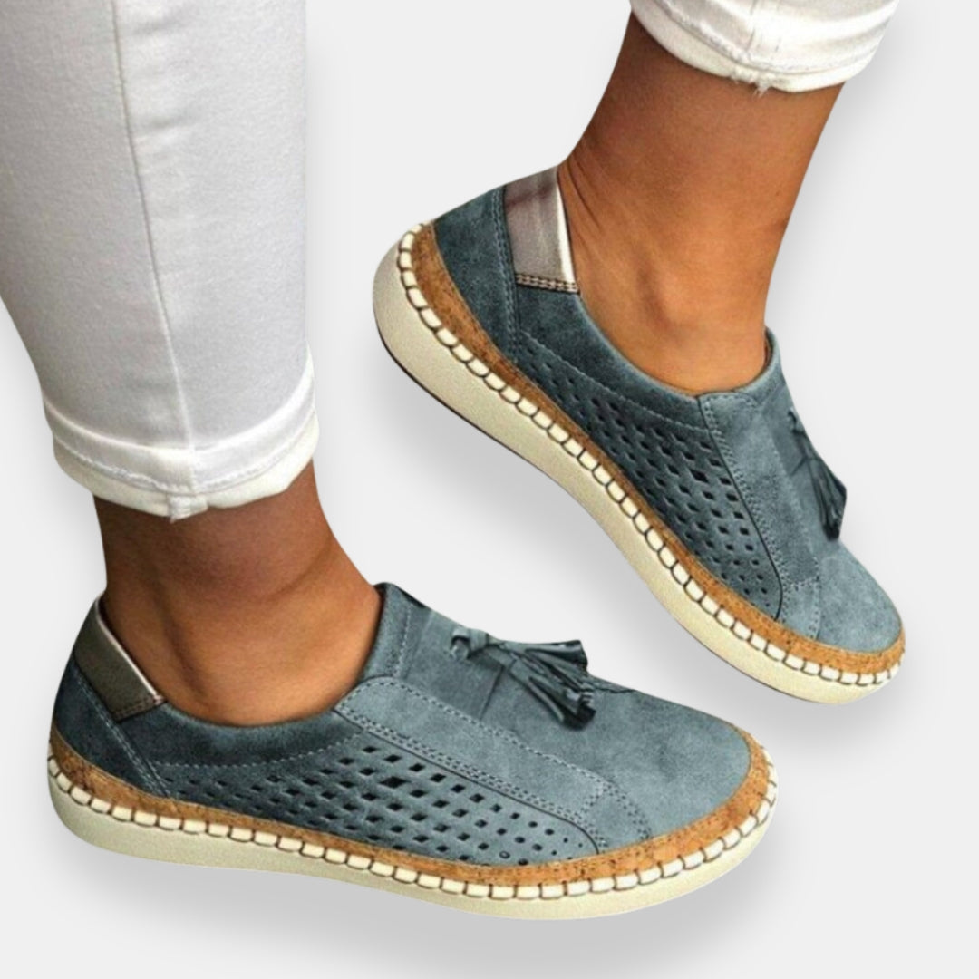 Drévoline | Mocassins ajourés à pompon