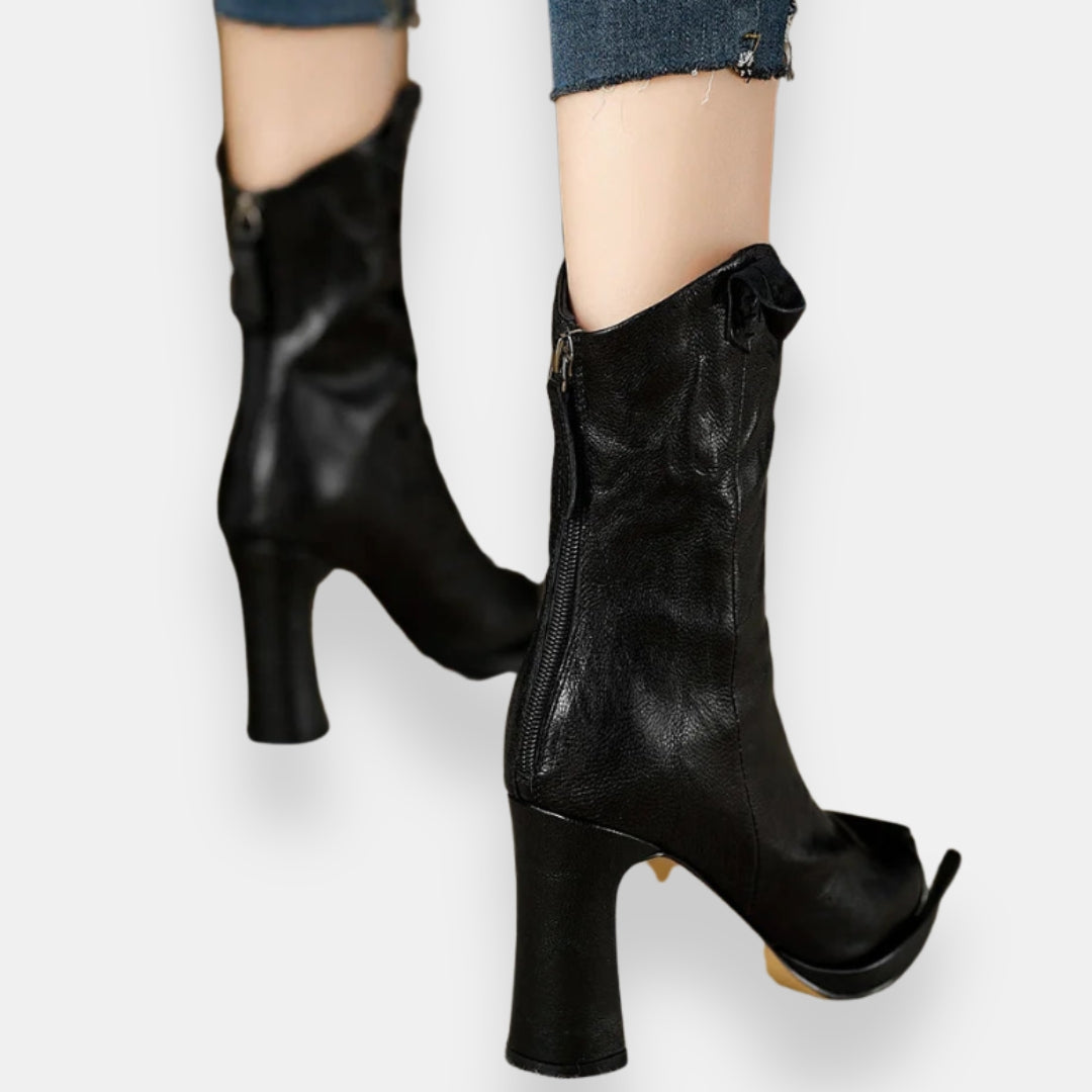 Norah | Bottines Talon Métallique