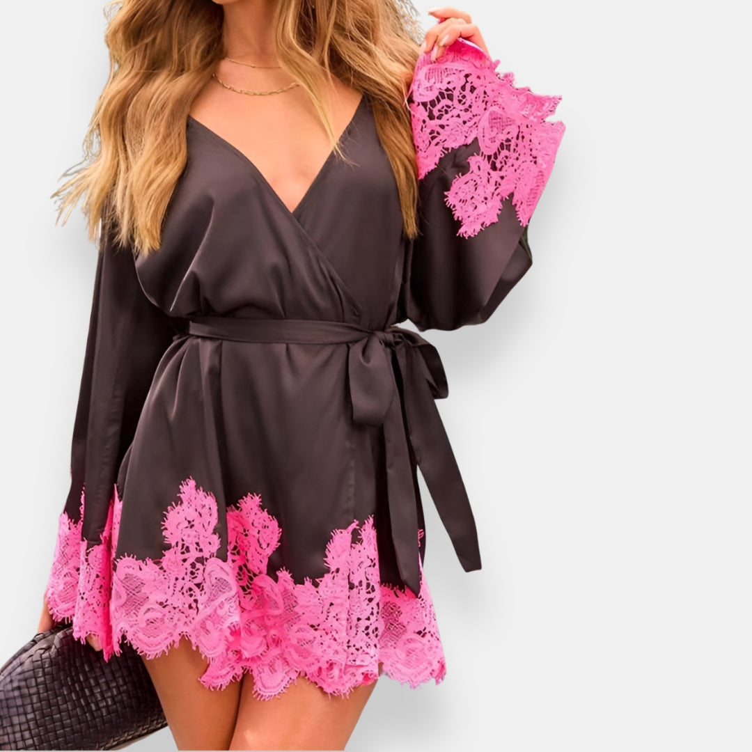 Livane | Robe Cache-Cœur Dentelle
