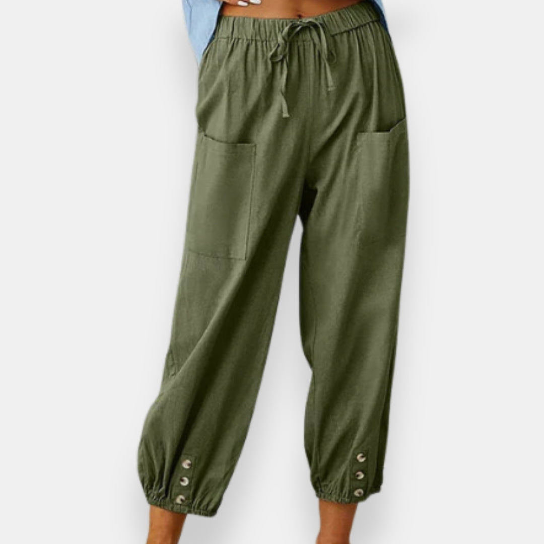 Loulou | Pantalon Large Boutonné