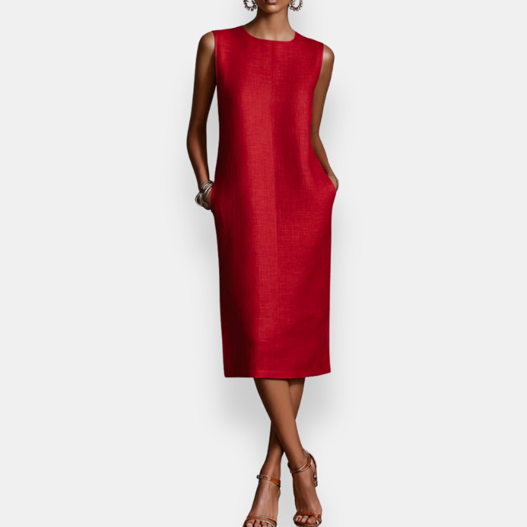 Yseule | Robe Droite Sans-Manches