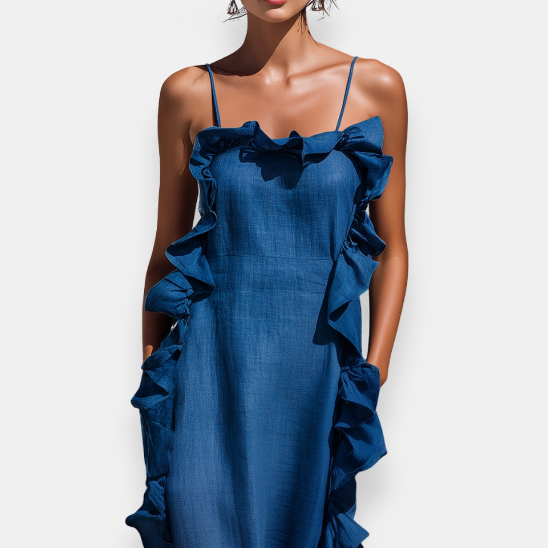 Tarvine | Robe longue à volants