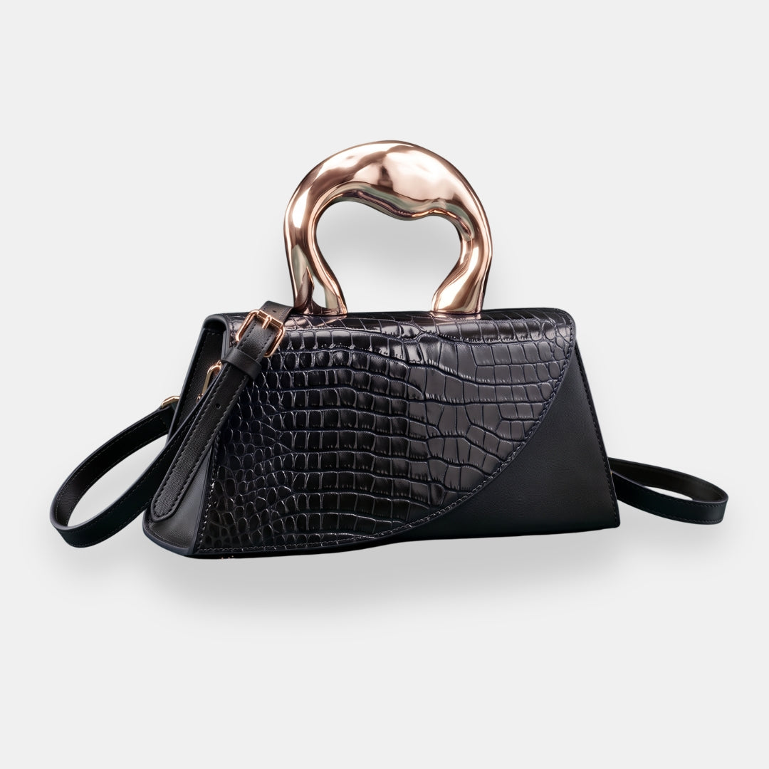 Aspasie | Sac Croco Sculpté