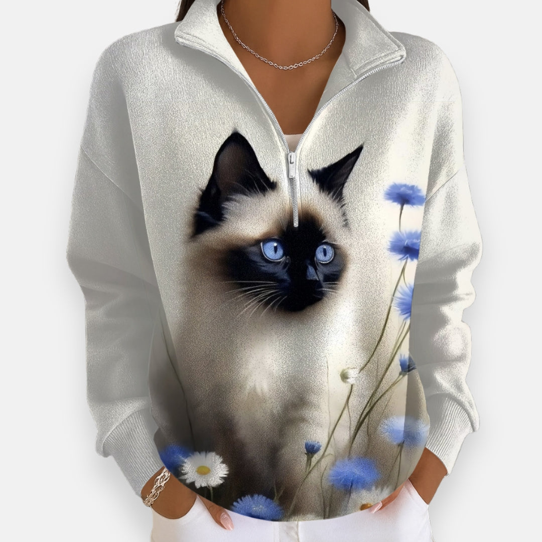 Romane | Sweatshirt zippé tendance