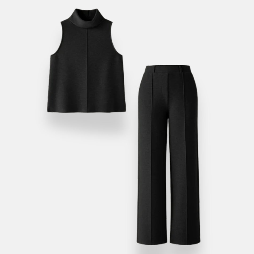 Hélia | Ensemble haut et pantalon large