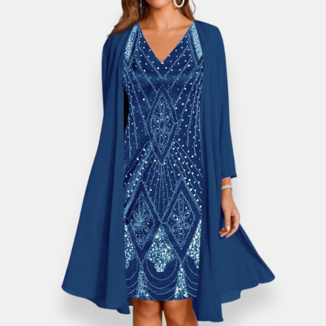Naéva | Robe Pailletée Veste