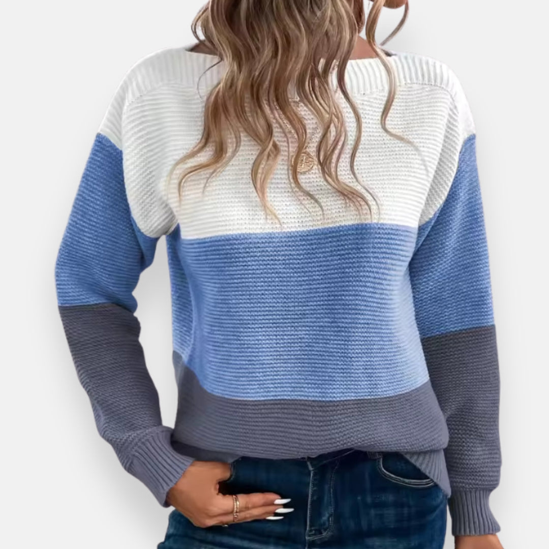Brivion | Pull bicolore décontracté