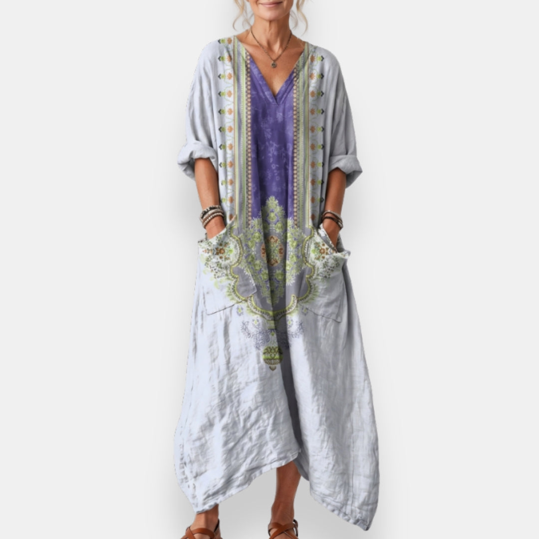 Tifenn | Robe Kaftan Brodée