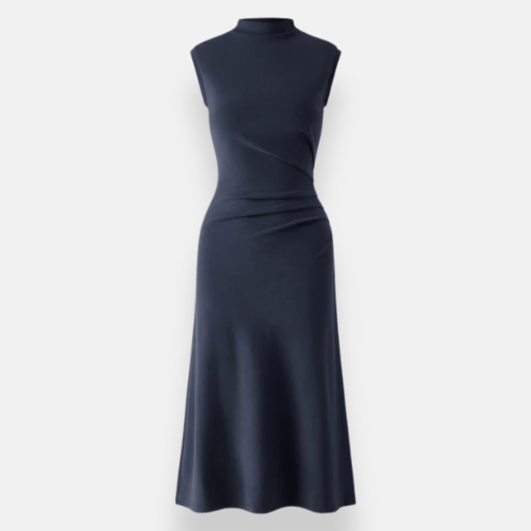 Ivana | Robe élégante à col montant