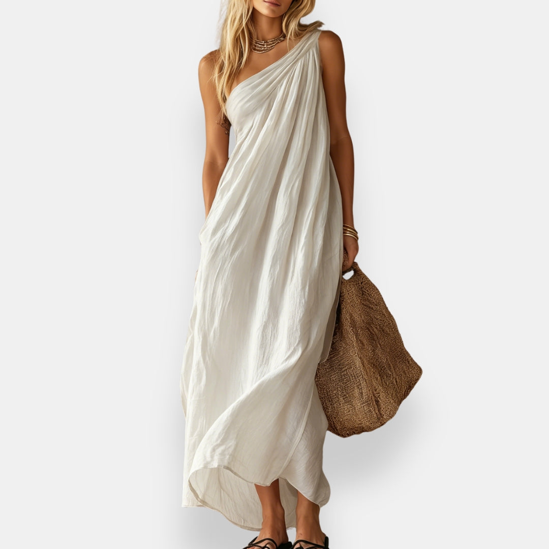 Maiwen | Robe Asymétrique Drapée