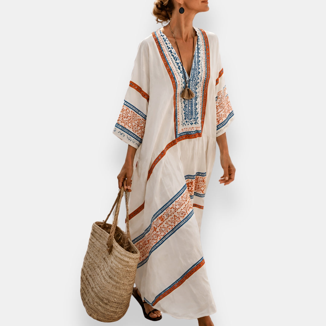 Léonne | Robe Kaftan Brodée