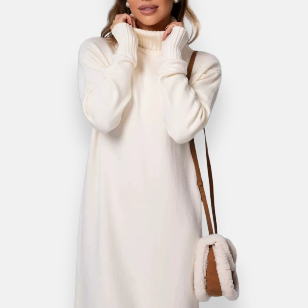 Koralie | Robe pull col montant