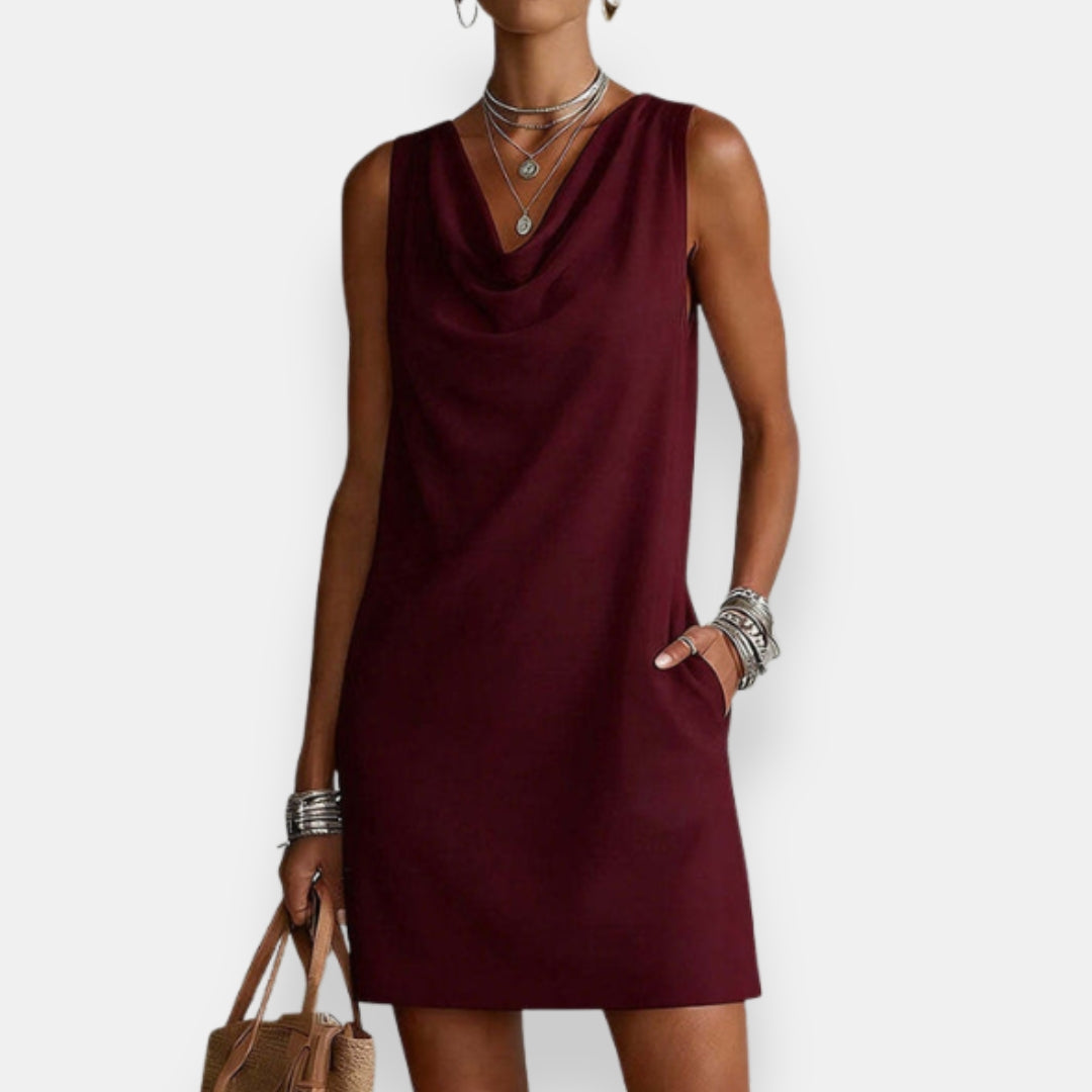 Michèle | Robe Courte Drapée