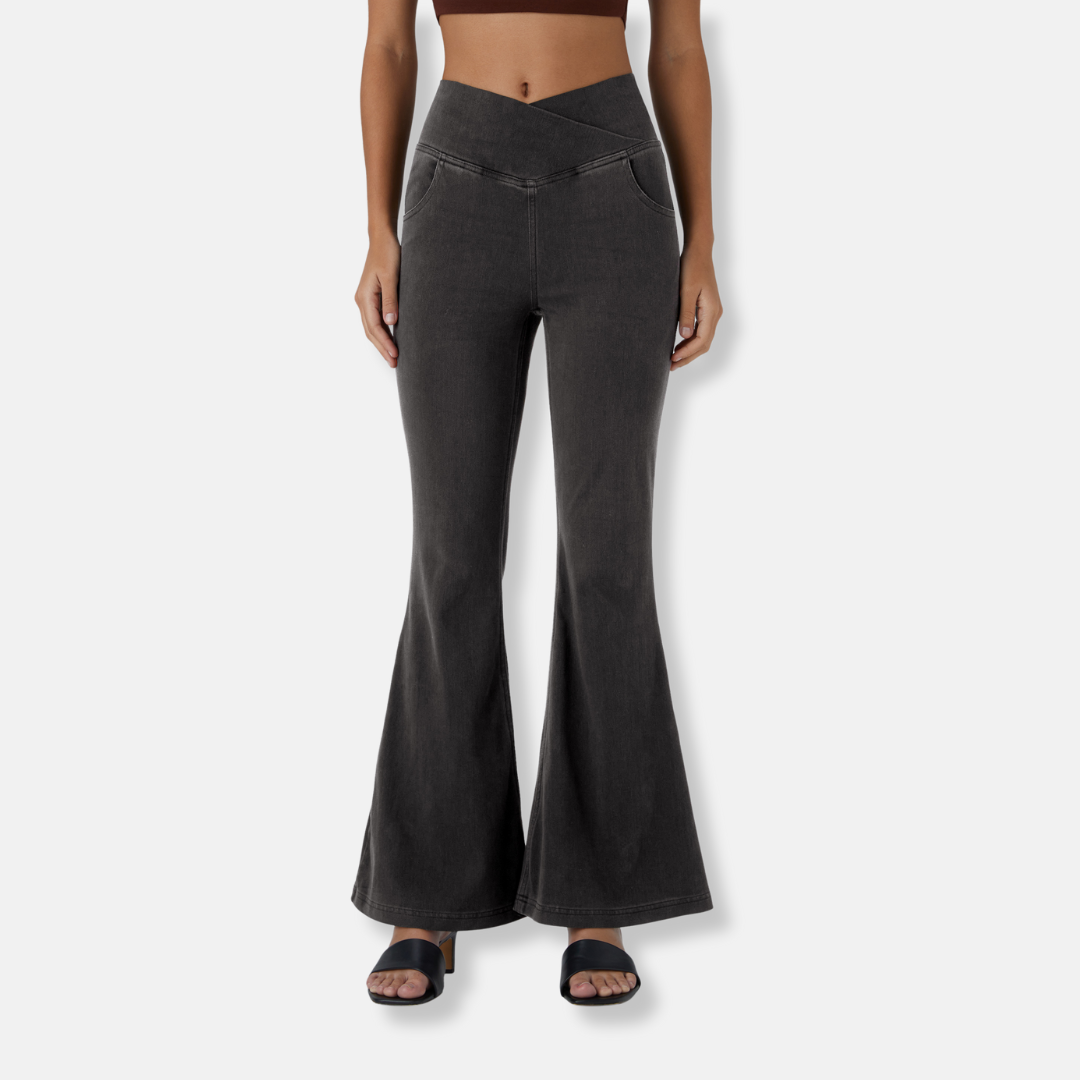 Isabelle | Jean flare taille haute