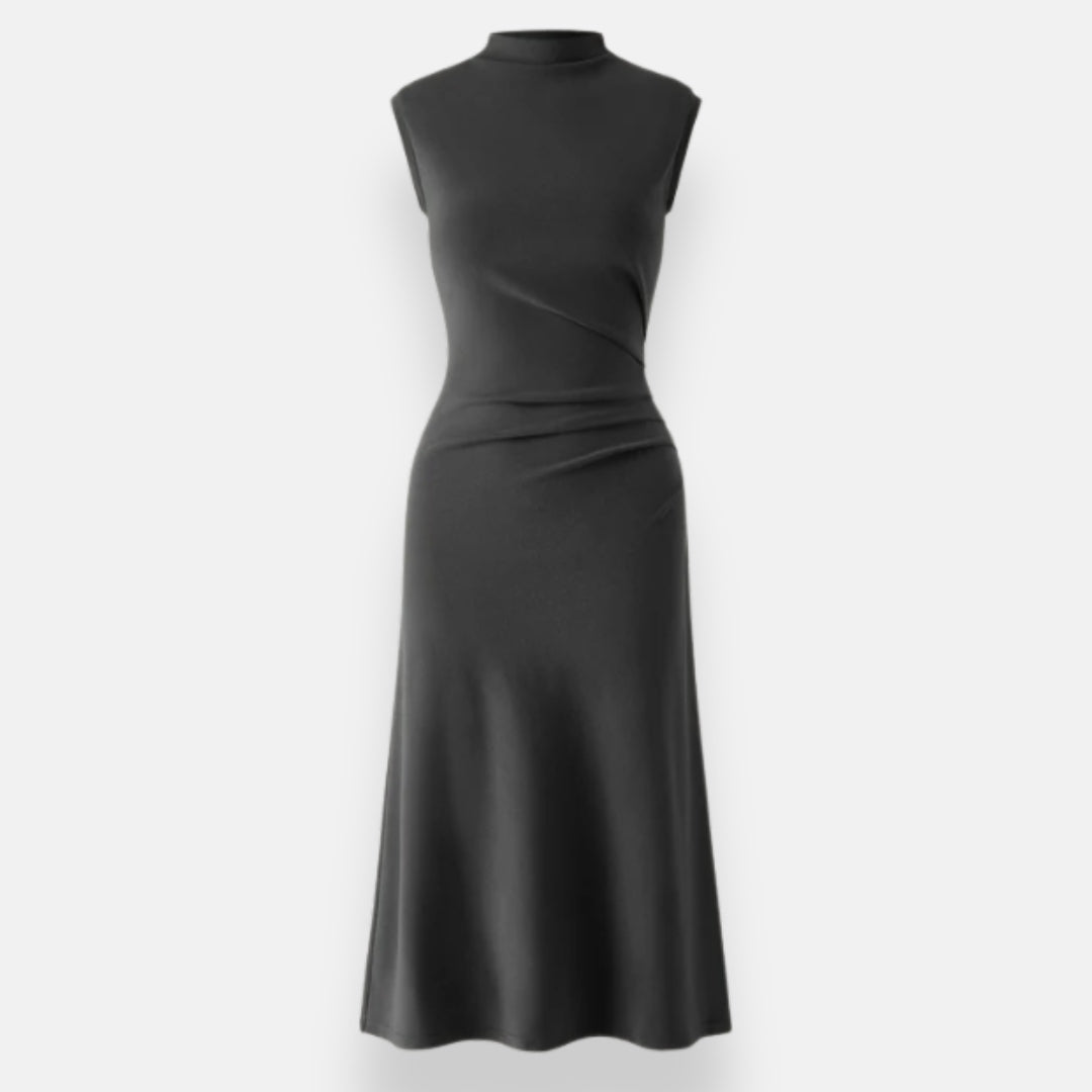 Ivana | Robe élégante à col montant