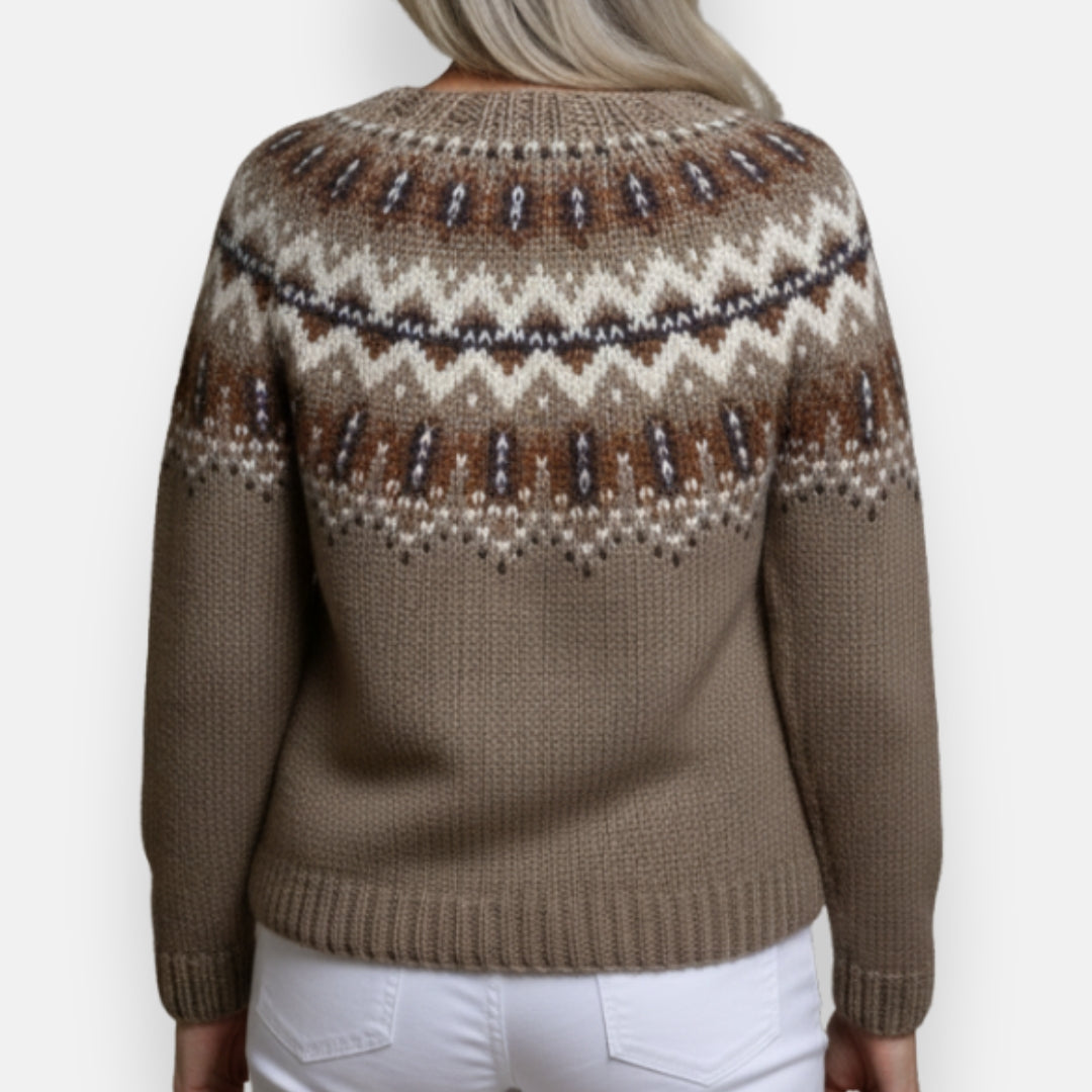 Piera | Cardigan motifs géométriques