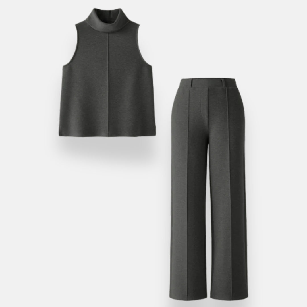 Hélia | Ensemble haut et pantalon large