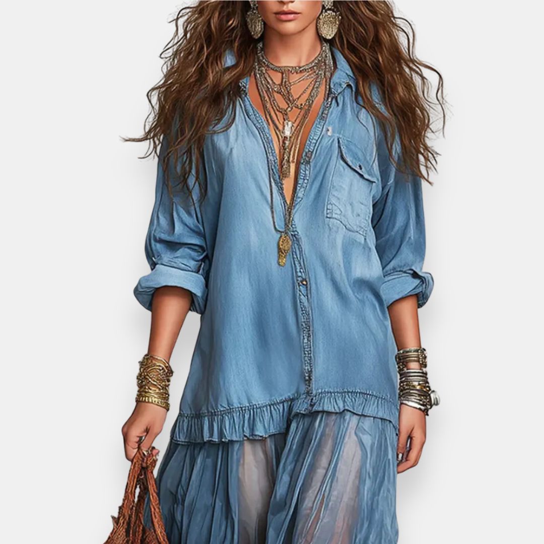 Cunébelle | Robe longue bohème à volants