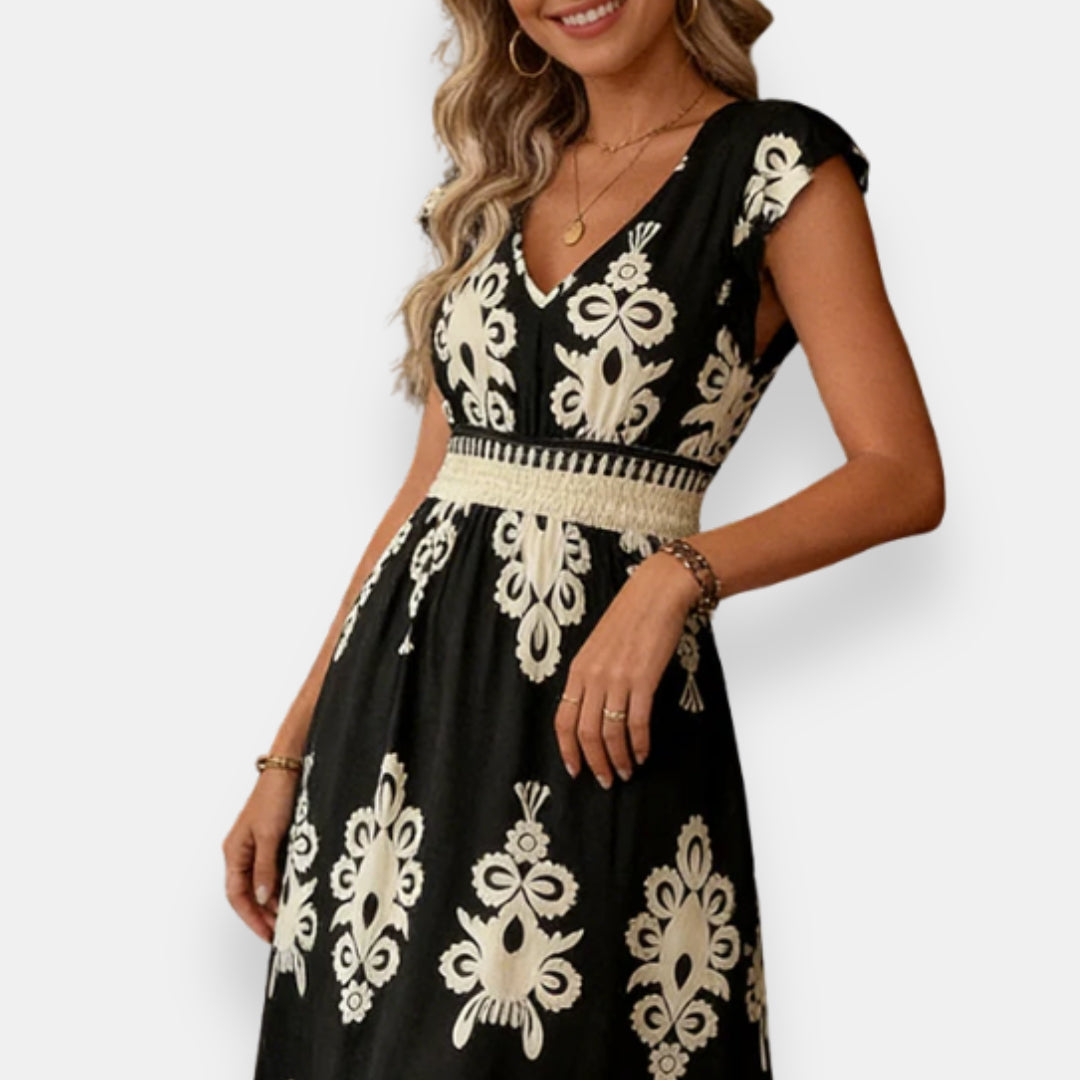 Servanne | Robe Imprimé Ornemental