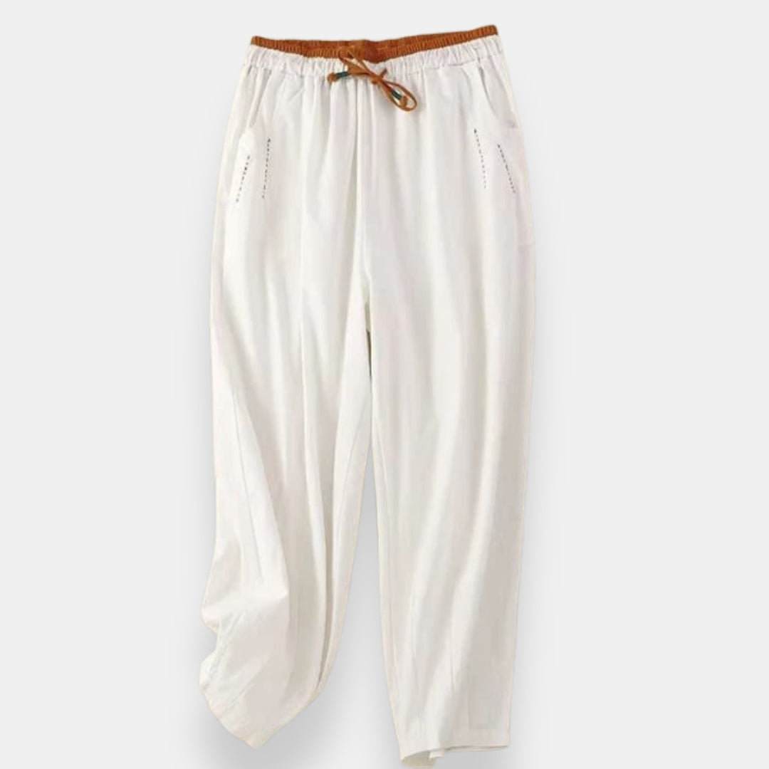 Dany | Pantalon Lin Bicolore