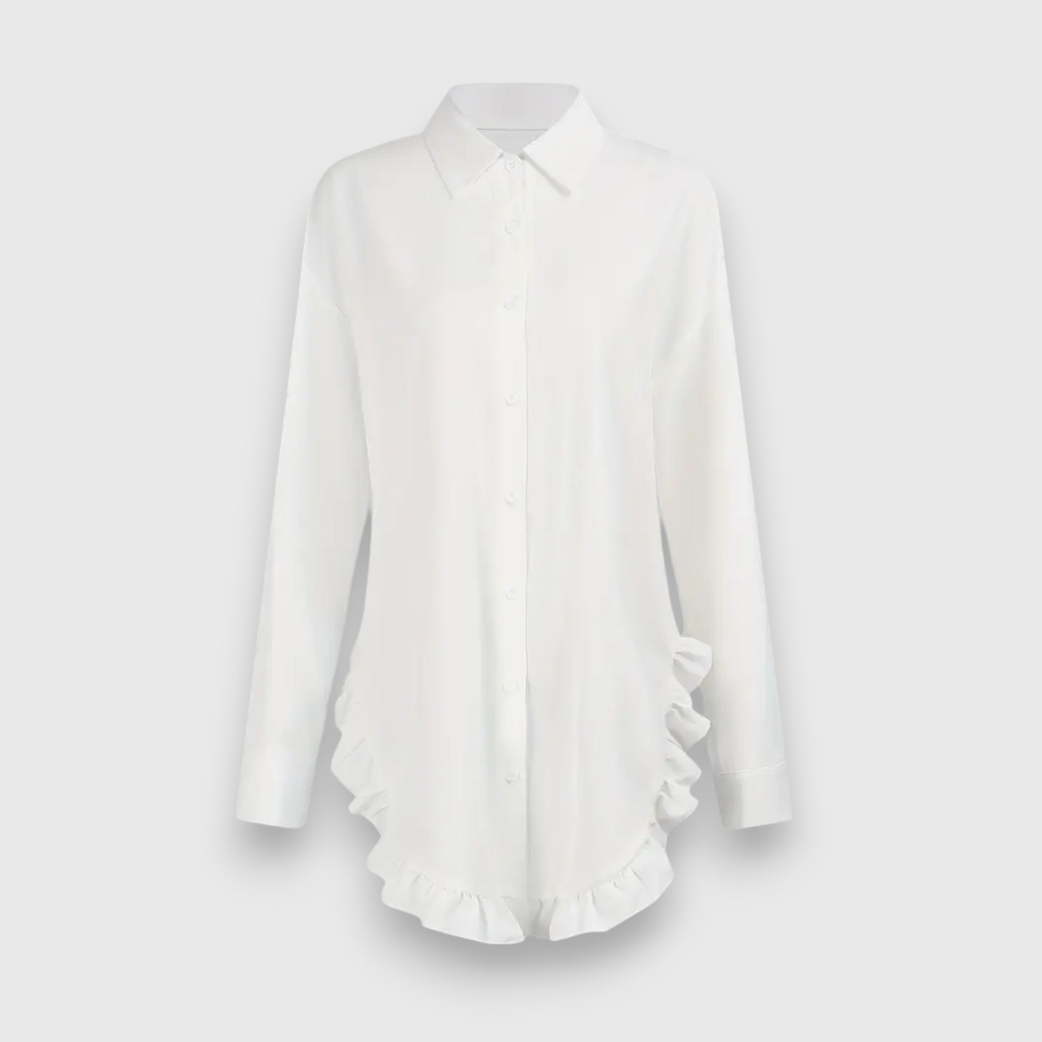 Naomi | Robe-chemise ample à volants