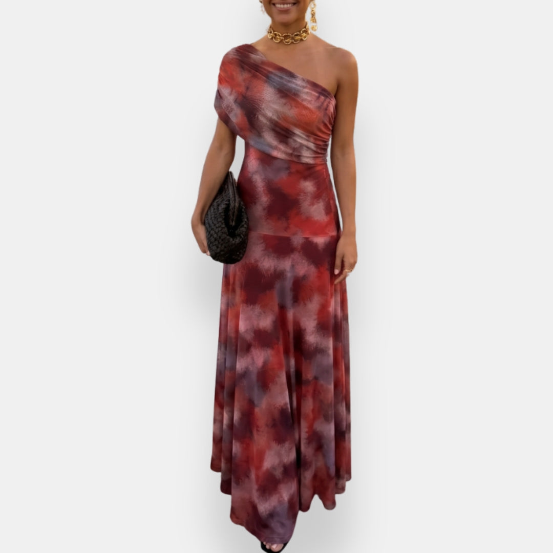 Lormoise | Robe Longue Asymétrique