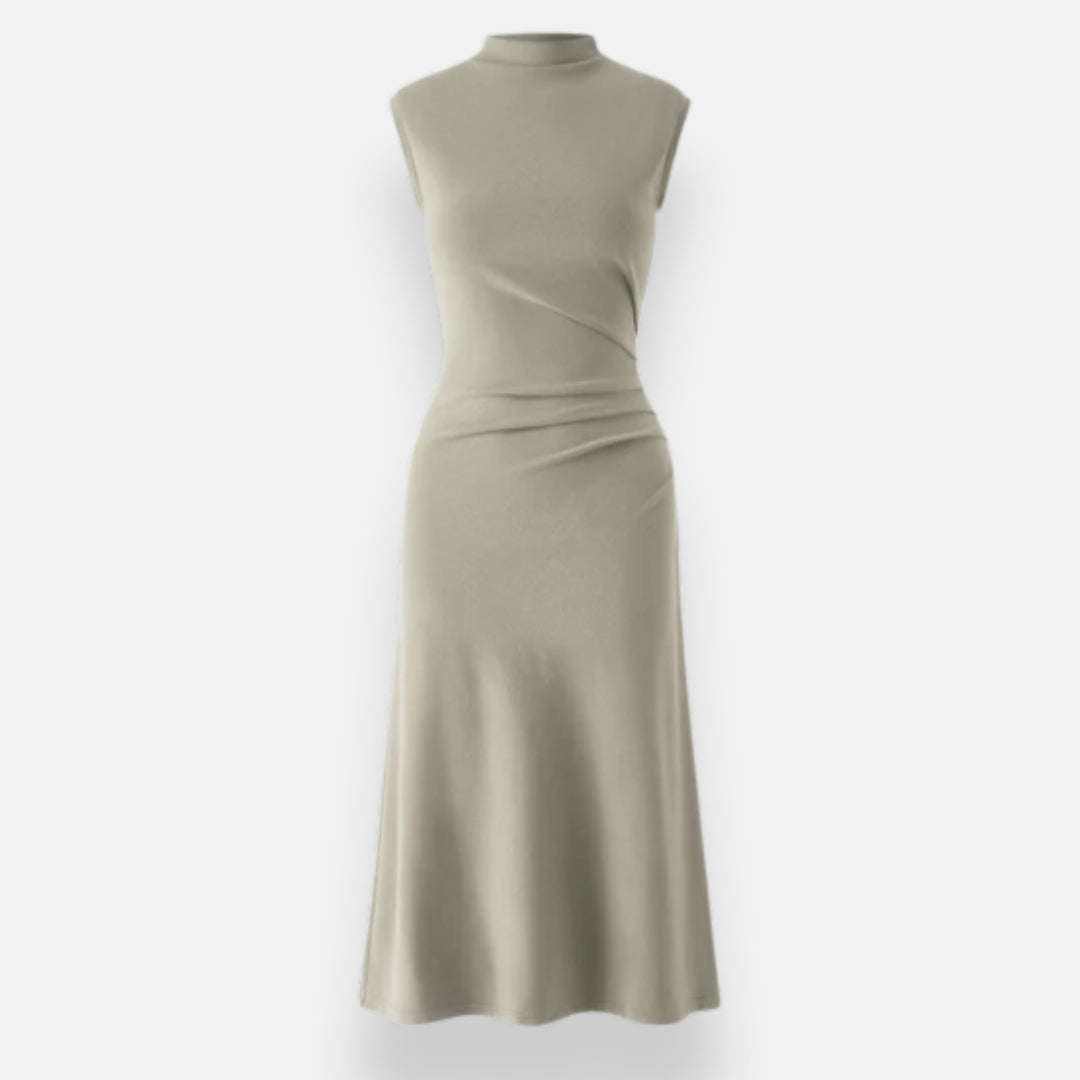 Ivana | Robe élégante à col montant