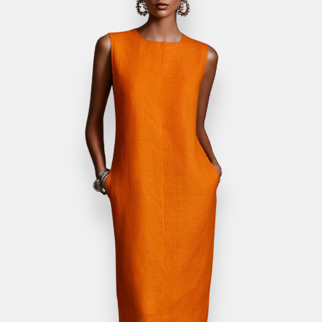 Yseule | Robe Droite Sans-Manches
