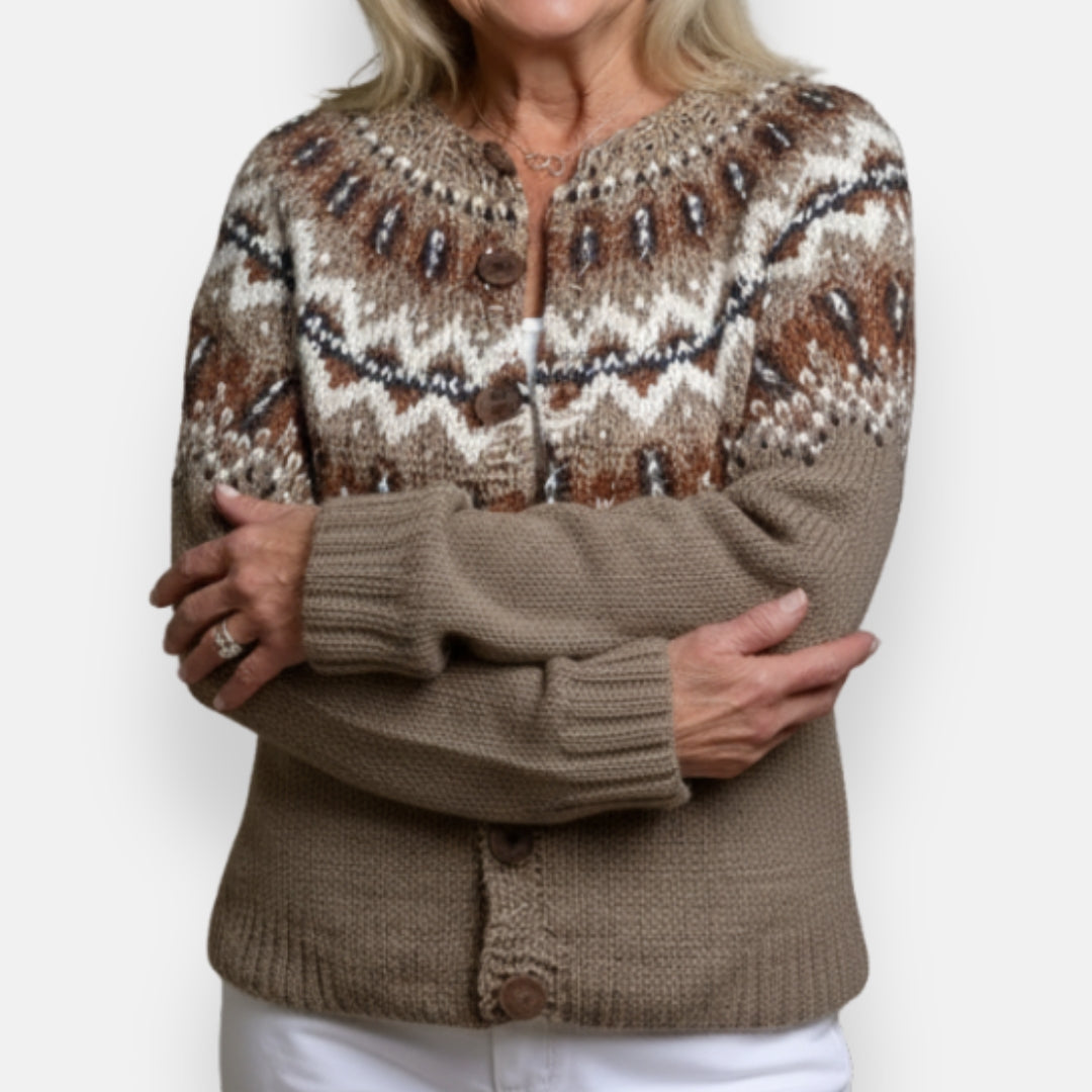 Piera | Cardigan motifs géométriques