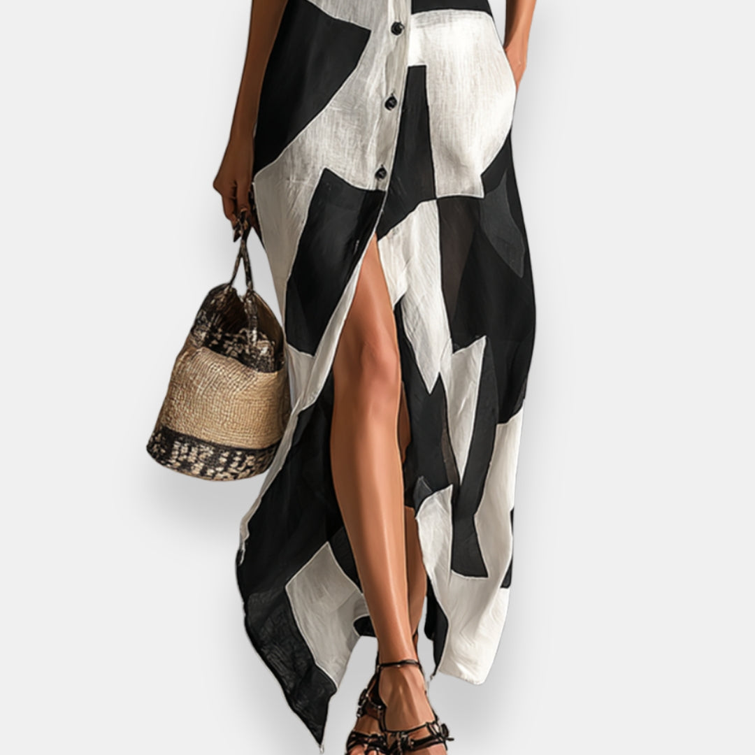 Jorvanie | Robe Chemise Graphique
