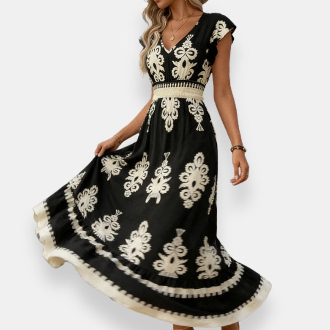 Servanne | Robe Imprimé Ornemental