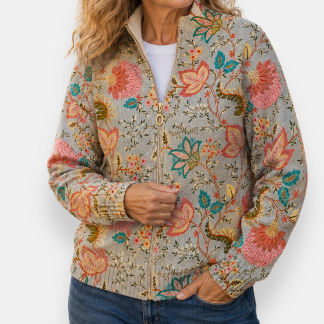 Almucs | Veste Florale Zippée
