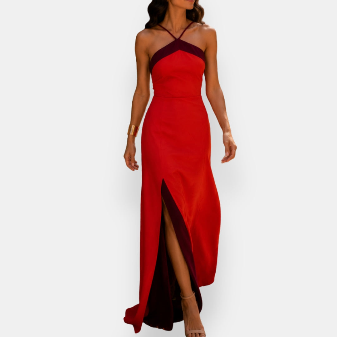 Olisande | Robe Bicolore Croisée