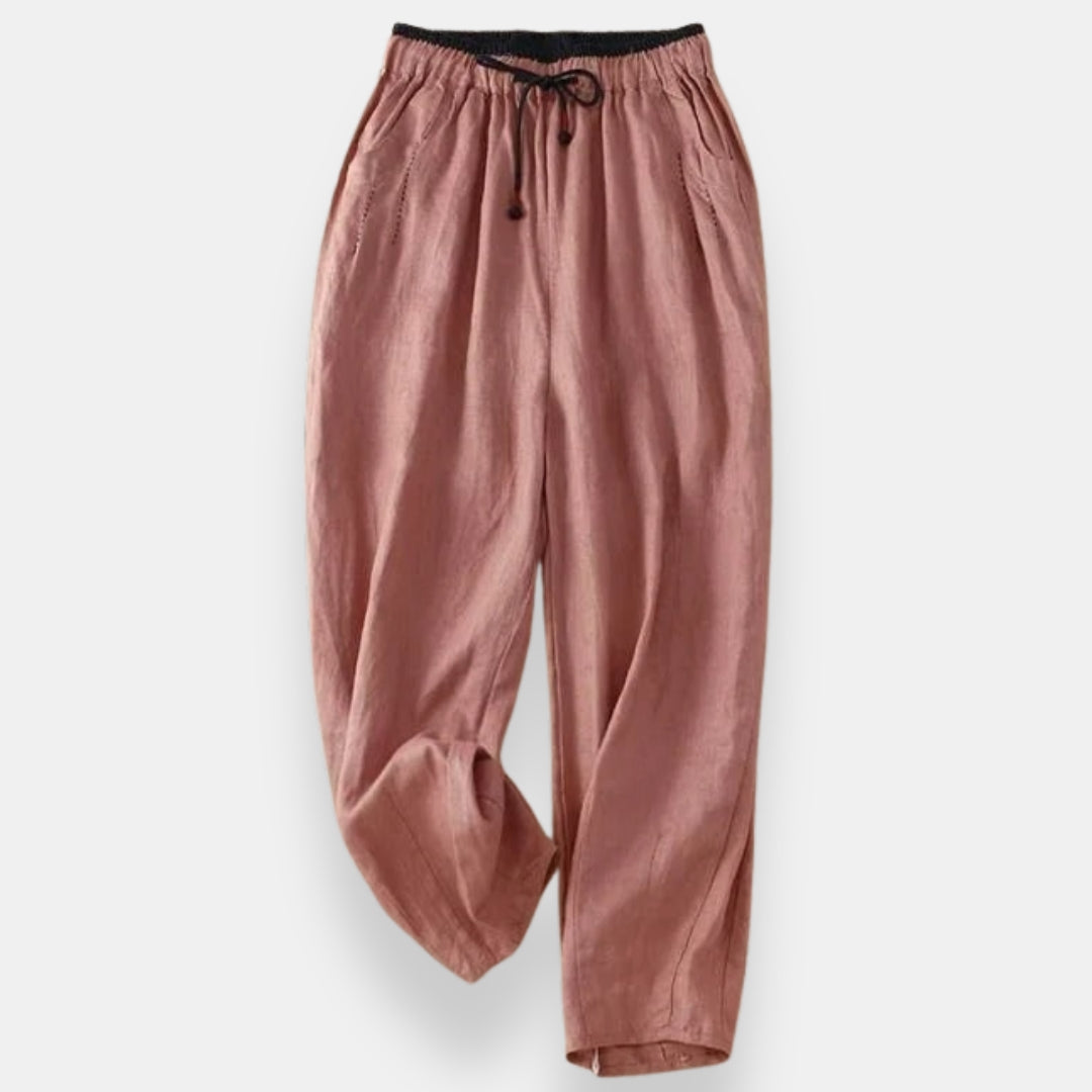 Dany | Pantalon Lin Bicolore