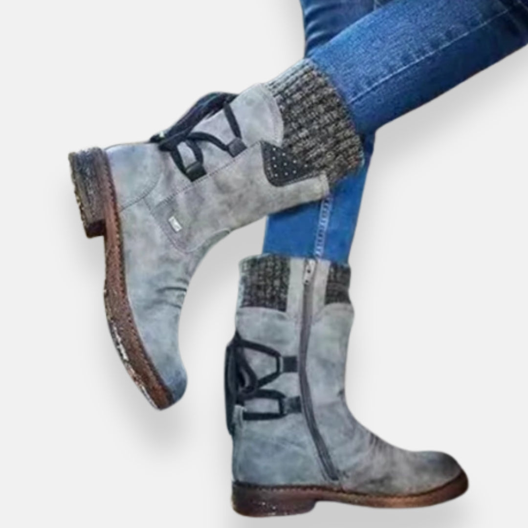 Dianisse | Bottines à Lacets et Studs