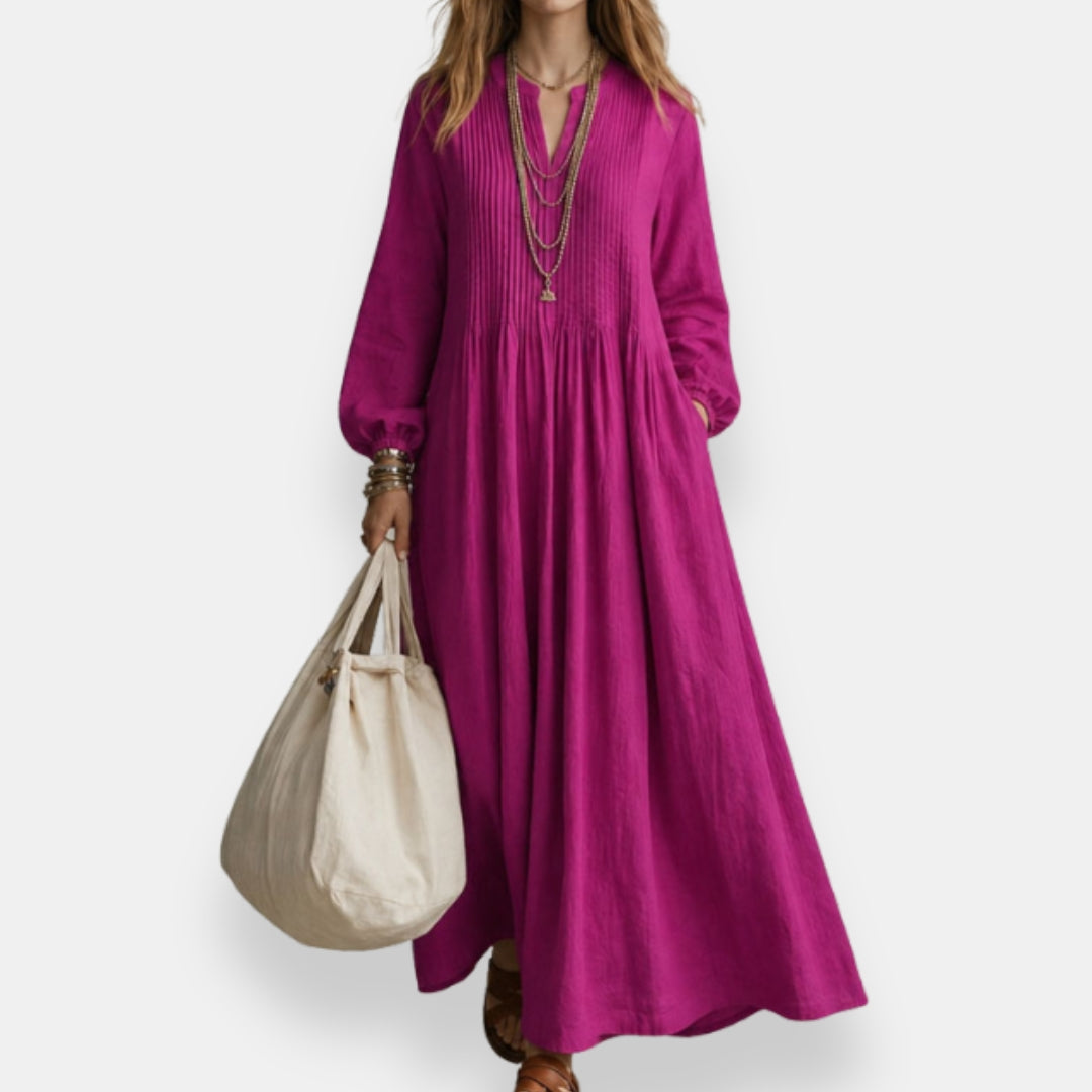 Edwige | Robe Ample Nervurée